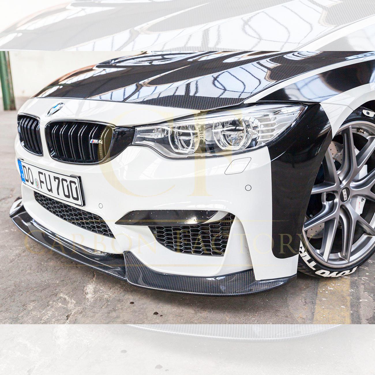 VR Style Carbon Fibre Front Splitter for BMW F80 M3 F82 F83 M4 14-20