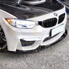 VR Style Carbon Fibre Front Splitter for BMW F80 M3 F82 F83 M4 14-20