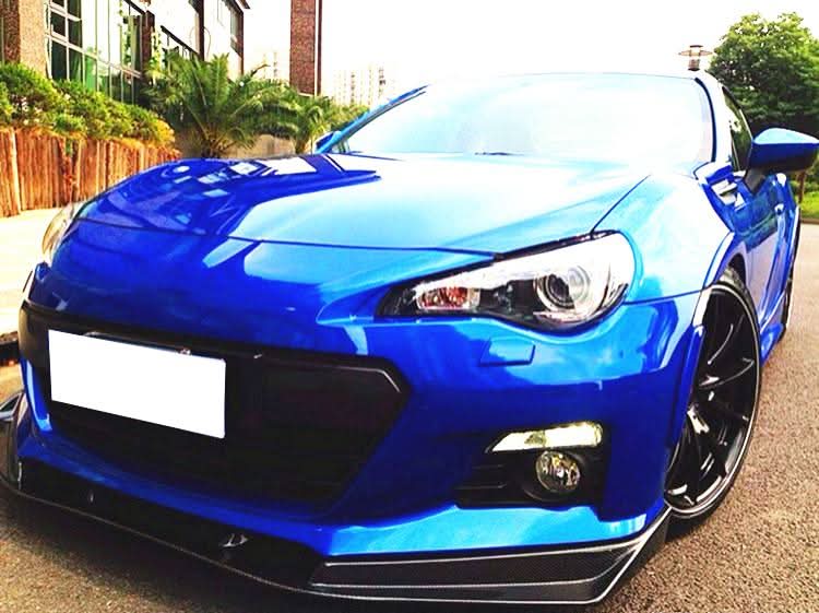 ZE Style Carbon Fibre Front Splitter for Subaru BRZ 13-16