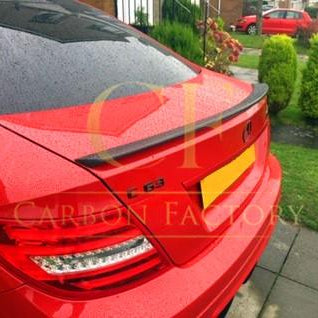 A Style Carbon Fibre Boot Spoiler for Mercedes Benz W204 C Class 07-14