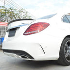 A Style Carbon Fibre Boot Spoiler for Mercedes Benz W205 C Class 15-21