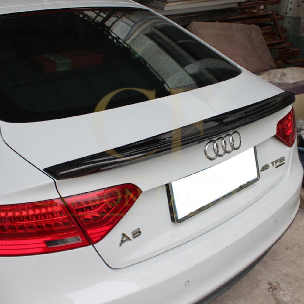 C Style Carbon Fibre Boot Spoiler for Audi B8 B8.5 A5 (Non S Line) 07-16