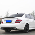 C74 Style Carbon Fibre Boot Spoiler for Mercedes Benz W204 C Class Saloon 07-14