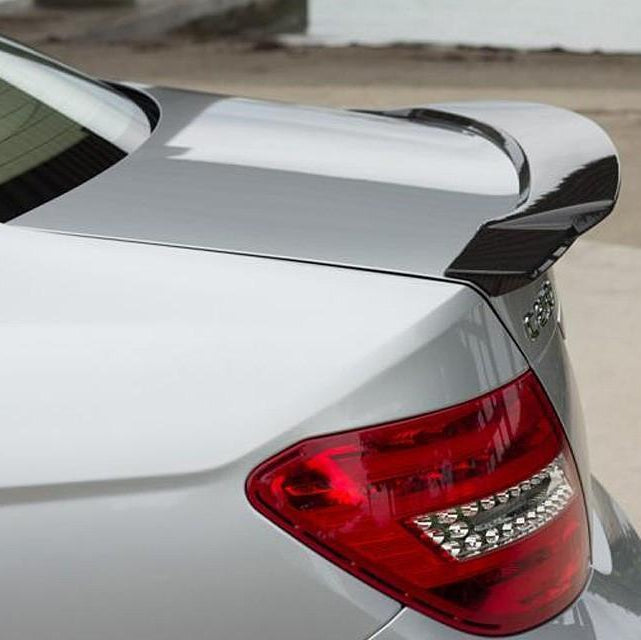 C74 Style Carbon Fibre Boot Spoiler for Mercedes Benz W204 C Class Saloon 07-14