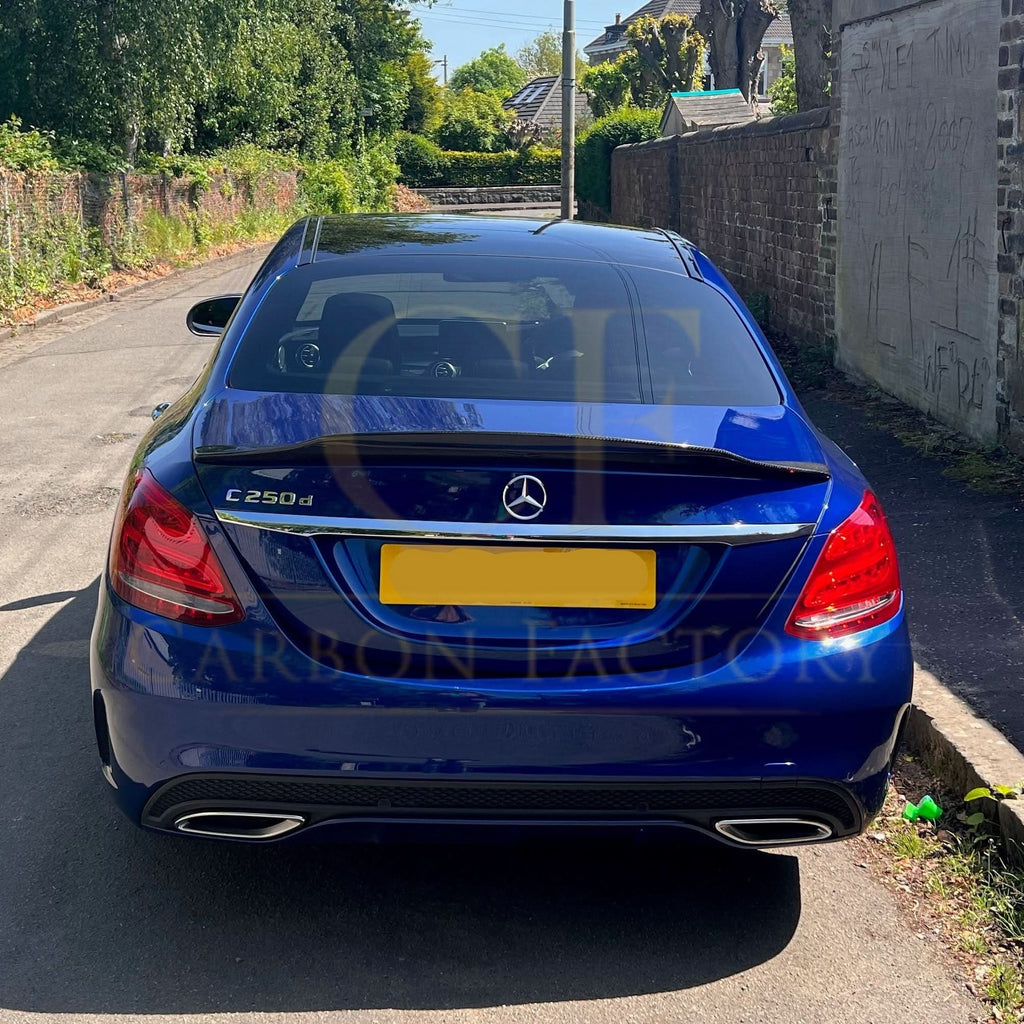 PSM Style Carbon Fibre Boot Spoiler for Mercedes Benz W205 C Class 15-21