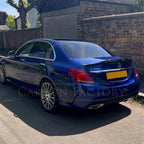 PSM Style Carbon Fibre Boot Spoiler for Mercedes Benz W205 C Class 15-21