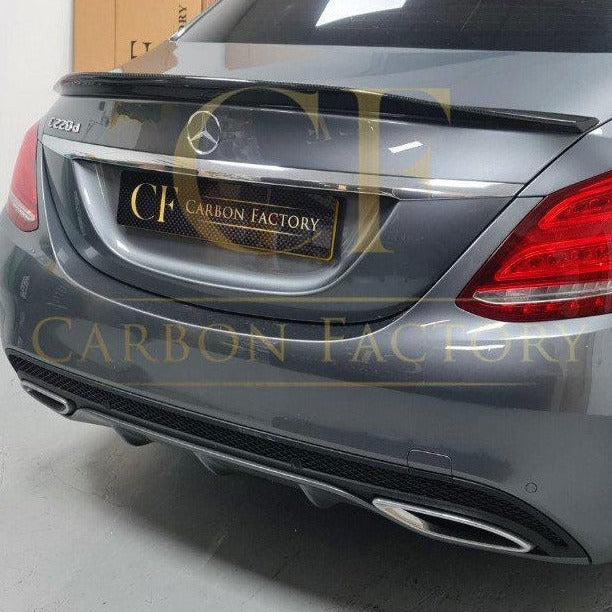 PSM Style Carbon Fibre Boot Spoiler for Mercedes Benz W205 C Class 15-21