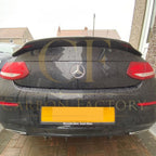 PSM Style Carbon Fibre Boot Spoiler for Mercedes Benz W205 C Class 15-21