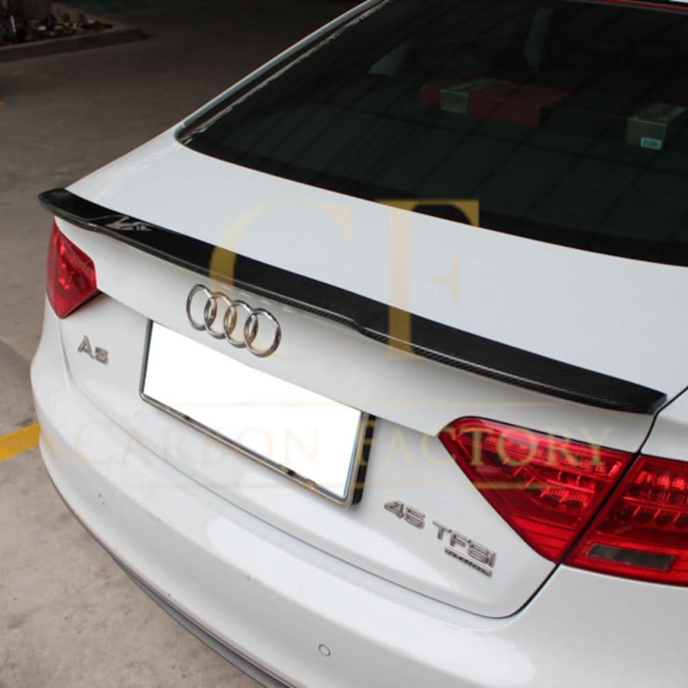 V Style Carbon Fibre Boot Spoiler for Audi B8 B8.5 A5 07-16