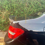 V Style Carbon Fibre Boot Spoiler for Mercedes Benz W204 C Class 07-14