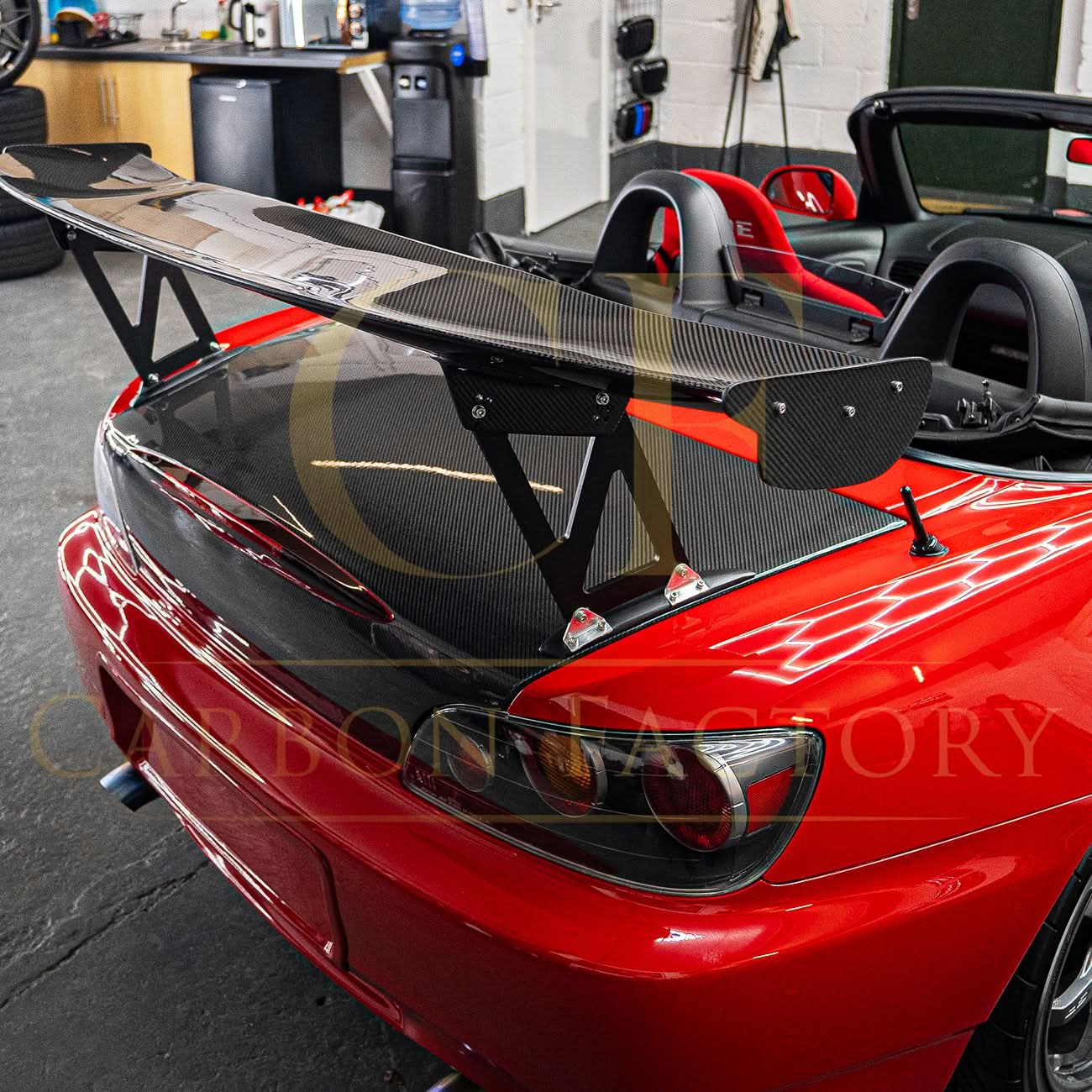 J's Racing Style Carbon Fibre GT Wing Spoiler for Honda S2000 99-09