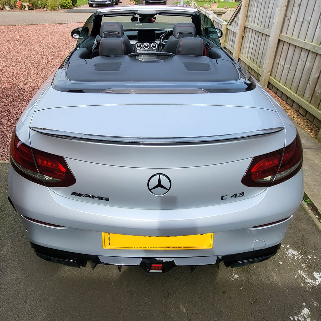 A Style Carbon Fibre Boot Spoiler for Mercedes Benz A205 C Class Convertible 15-21