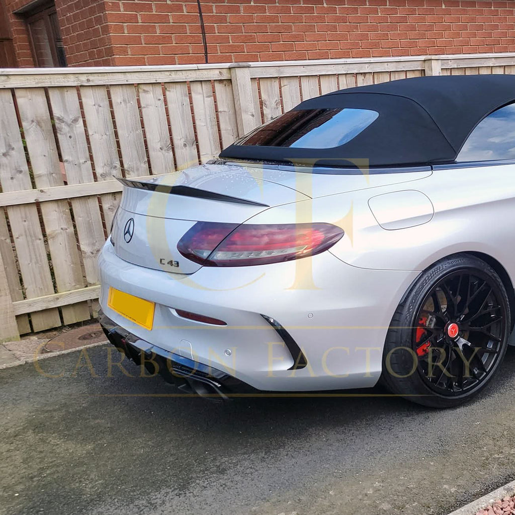 A Style Carbon Fibre Boot Spoiler for Mercedes Benz A205 C Class Convertible 15-21