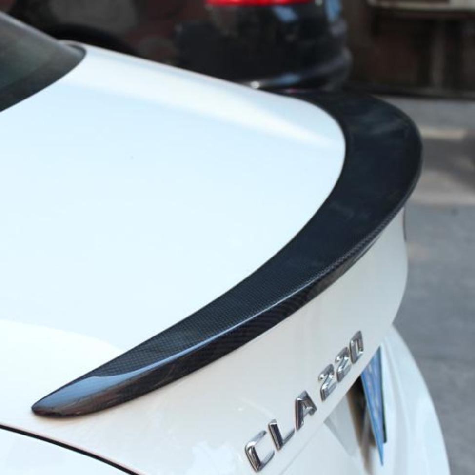 A Style Carbon Fibre Boot Spoiler for Mercedes Benz W117 CLA 13-19