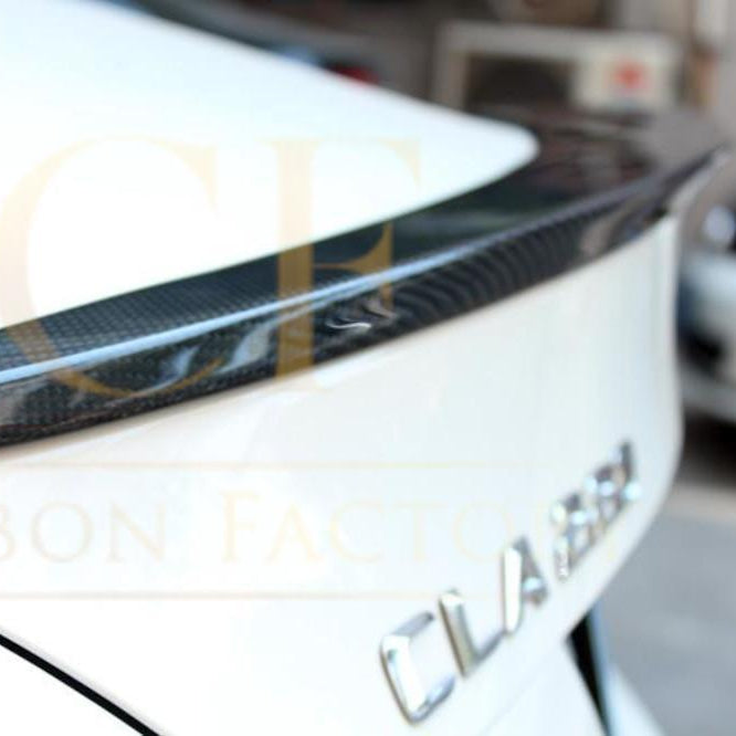 A Style Carbon Fibre Boot Spoiler for Mercedes Benz W117 CLA 13-19