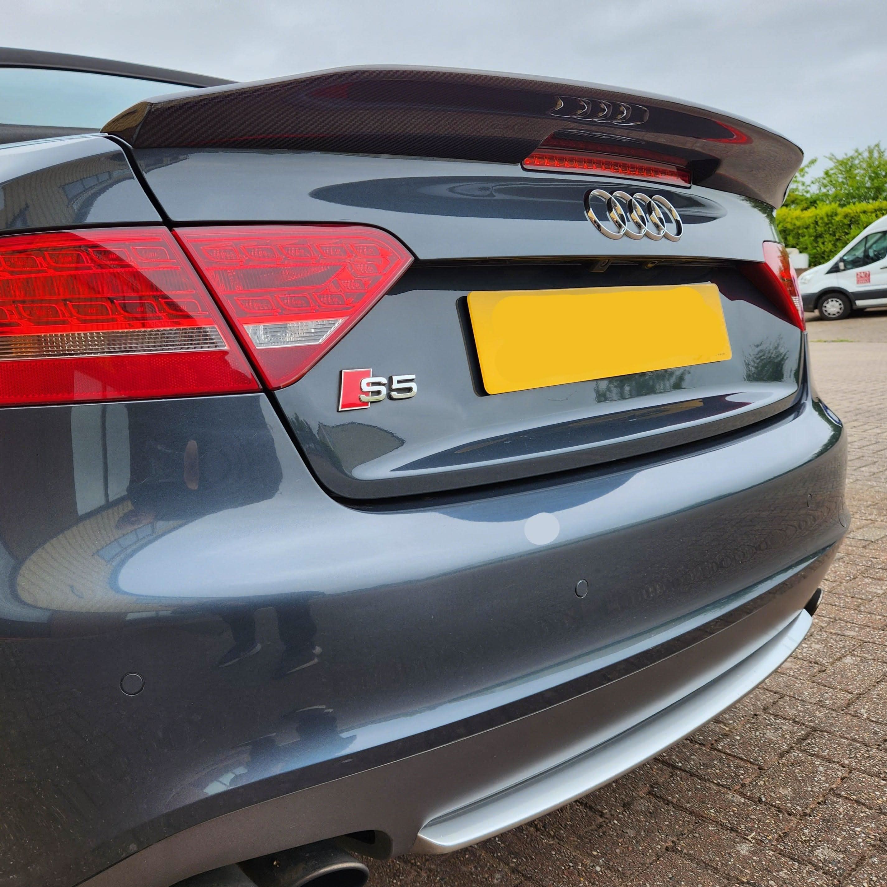 B Style Carbon Fibre Boot Spoiler for Audi B8 B8.5 A5 S5 Convertible 07-16
