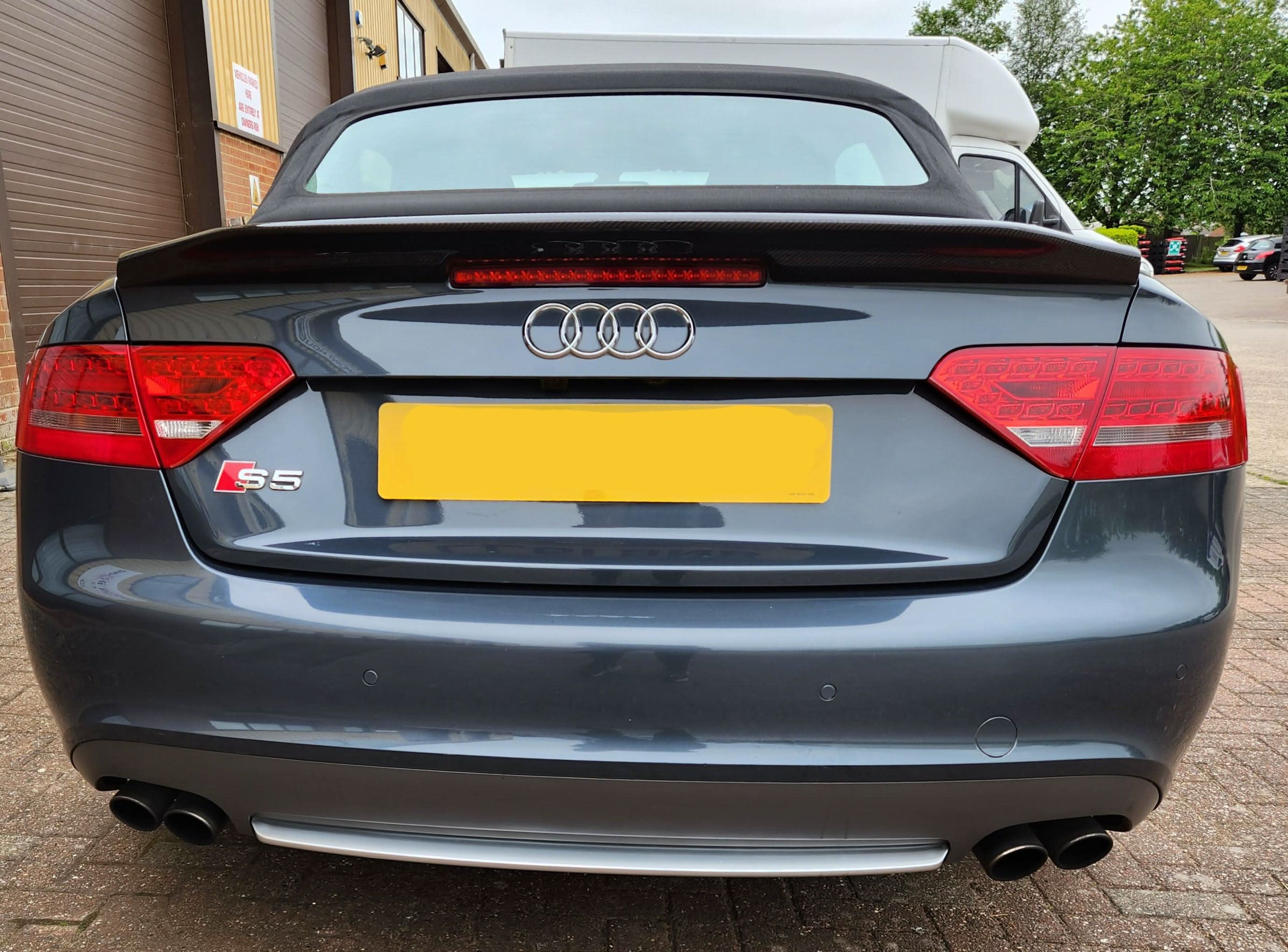 B Style Carbon Fibre Boot Spoiler for Audi B8 B8.5 A5 S5 Convertible 07-16