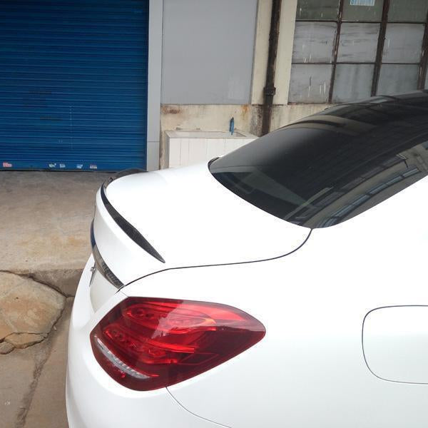 C63 Style Carbon Fibre Boot Spoiler for Mercedes Benz W205 C Class Saloon 15-21