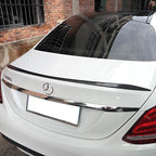 C63 Style Carbon Fibre Boot Spoiler for Mercedes Benz W205 C Class Saloon 15-21