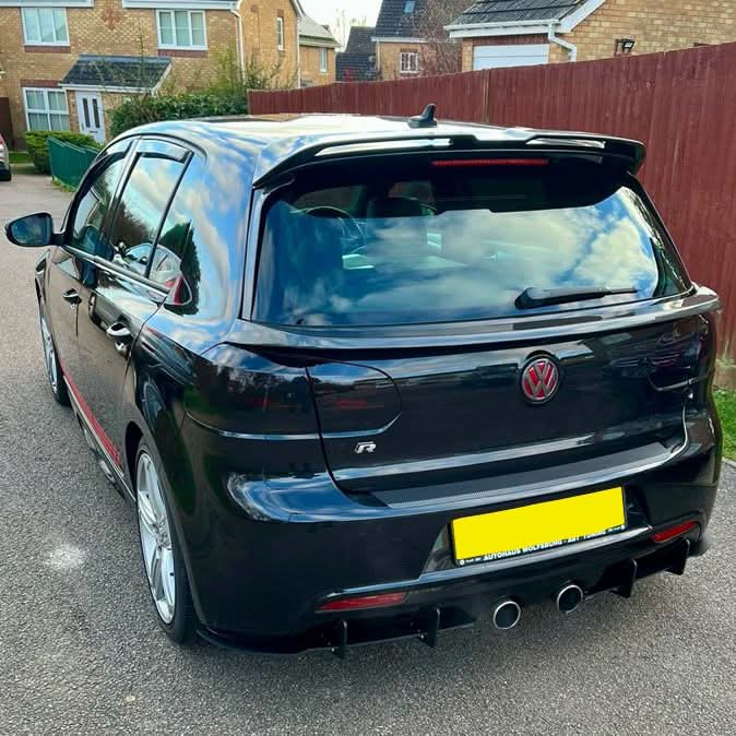 Carbon Fibre Mid Spoiler for VW Golf MK6 GTI R20 08-13