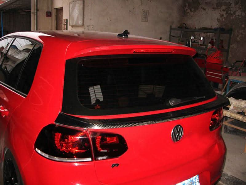 Carbon Fibre Mid Spoiler for VW Golf MK6 GTI R20 08-13