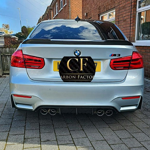 CS Style Pre-Preg Carbon Fibre Boot Spoiler for BMW 3 Series F30 F80 Saloon inc M3 13-18