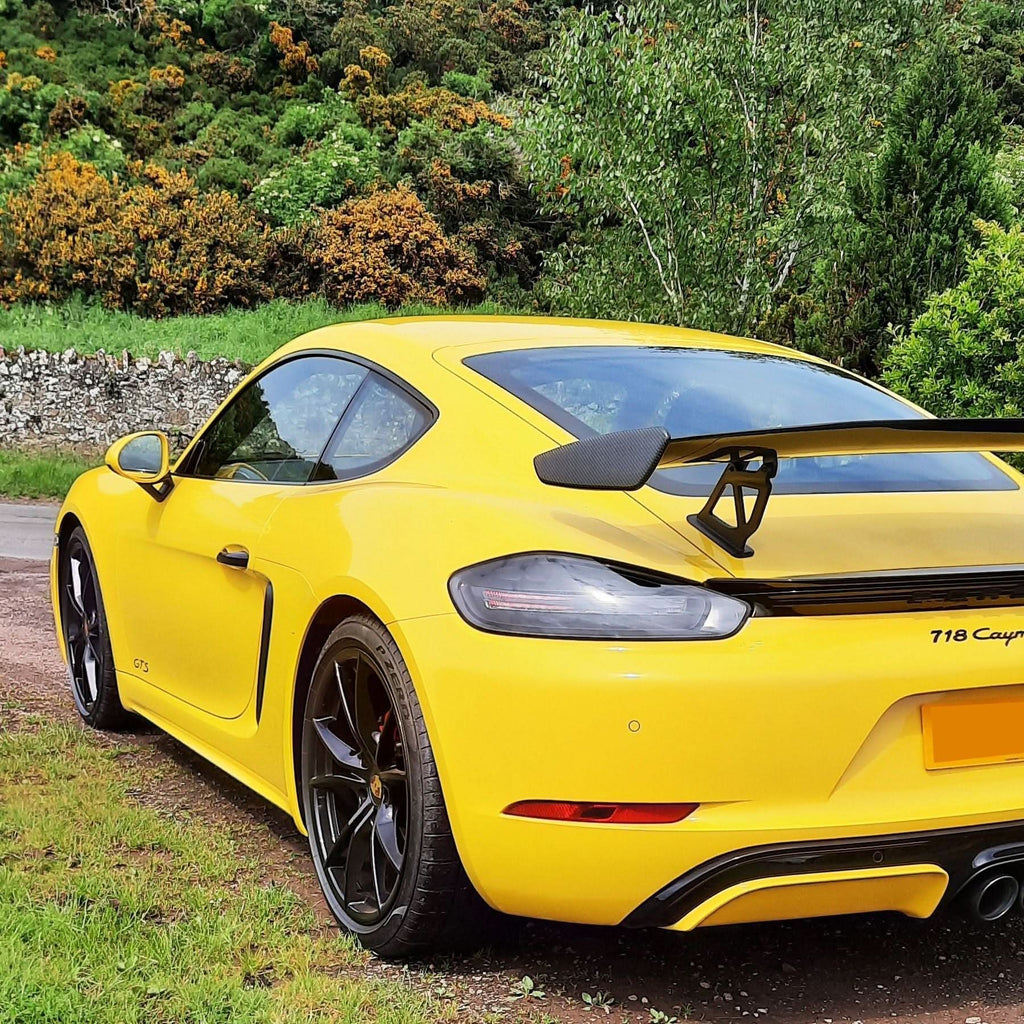 GT Style Carbon Fibre Spoiler for Porsche Cayman 718 16-25