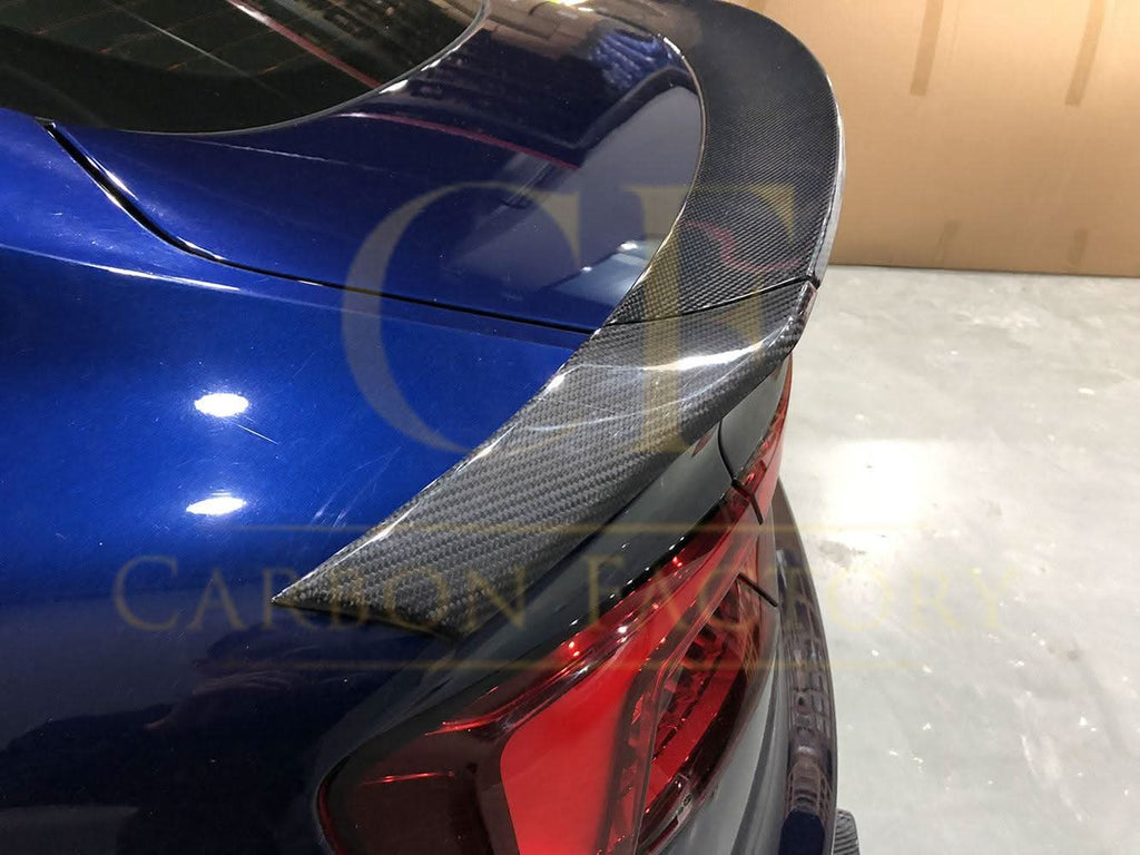 H Style Carbon Fibre Boot Spoiler for Audi B9 A5 S5 RS5 4 Door 17-24
