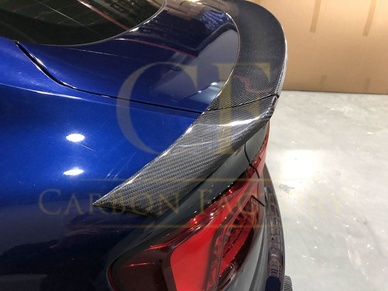 H Style Carbon Fibre Boot Spoiler for Audi B9 A5 S5 RS5 4 Door 17-24