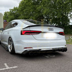 H Style Carbon Fibre Boot Spoiler for Audi B9 A5 S5 RS5 4 Door 17-24