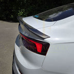 H Style Carbon Fibre Boot Spoiler for Audi B9 A5 S5 RS5 4 Door 17-24