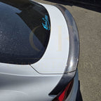 H Style Carbon Fibre Boot Spoiler for Audi B9 A5 S5 RS5 4 Door 17-24