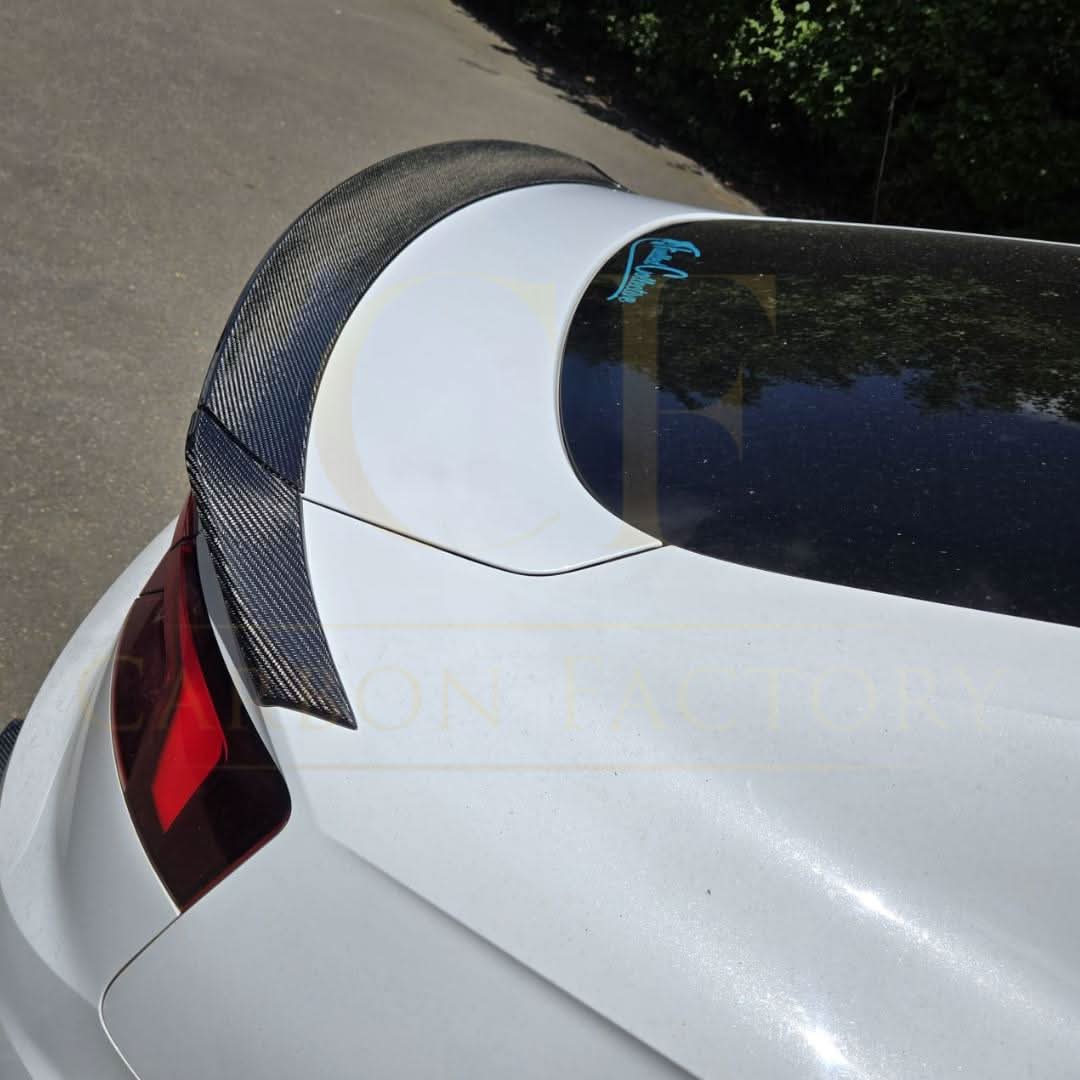 H Style Carbon Fibre Boot Spoiler for Audi B9 A5 S5 RS5 4 Door 17-24