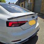 H Style Carbon Fibre Boot Spoiler for Audi B9 A5 S5 RS5 4 Door 17-24