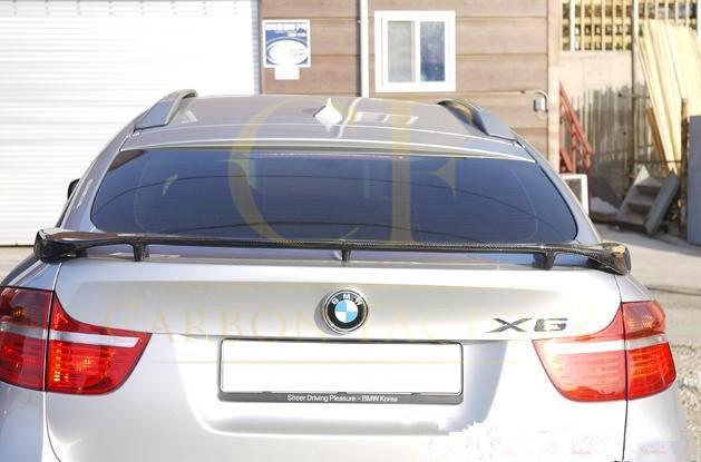 H Style Carbon Fibre Boot Spoiler for BMW E71 X6 09-14