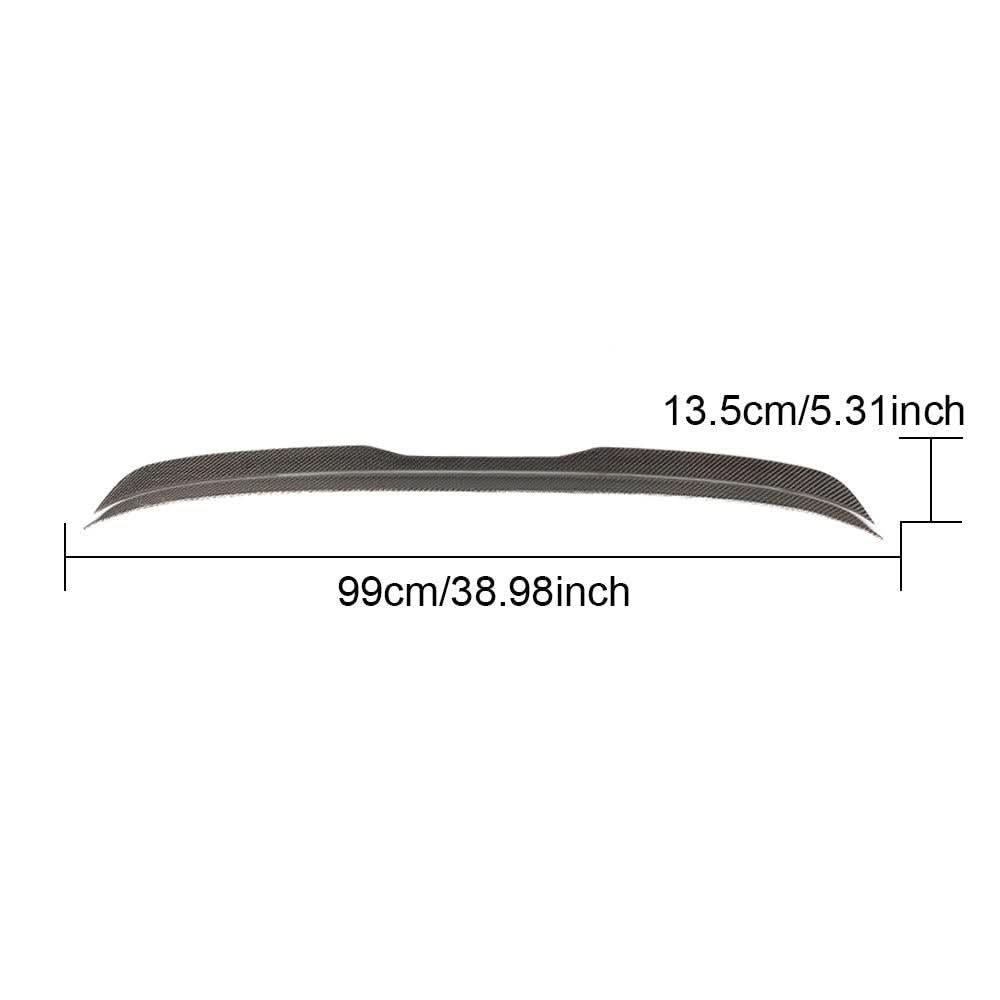 P Style Carbon Fibre Boot Spoiler for VW Golf MK7 GTI GTD & R 14-20