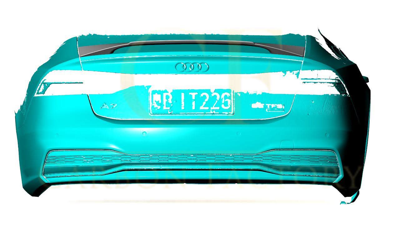 R Style Carbon Fibre Boot Spoiler for Audi 4K A7 S7 RS7 19-22