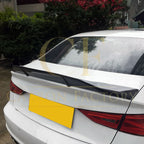 R Style Carbon Fibre Boot Spoiler for Audi A3 S3 RS3 Saloon 13-20
