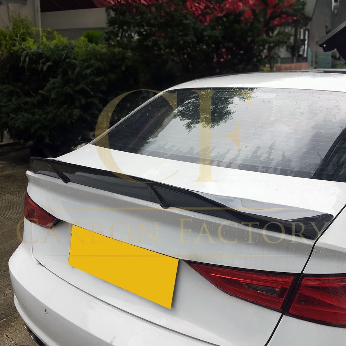 R Style Carbon Fibre Boot Spoiler for Audi A3 S3 RS3 Saloon 13-20