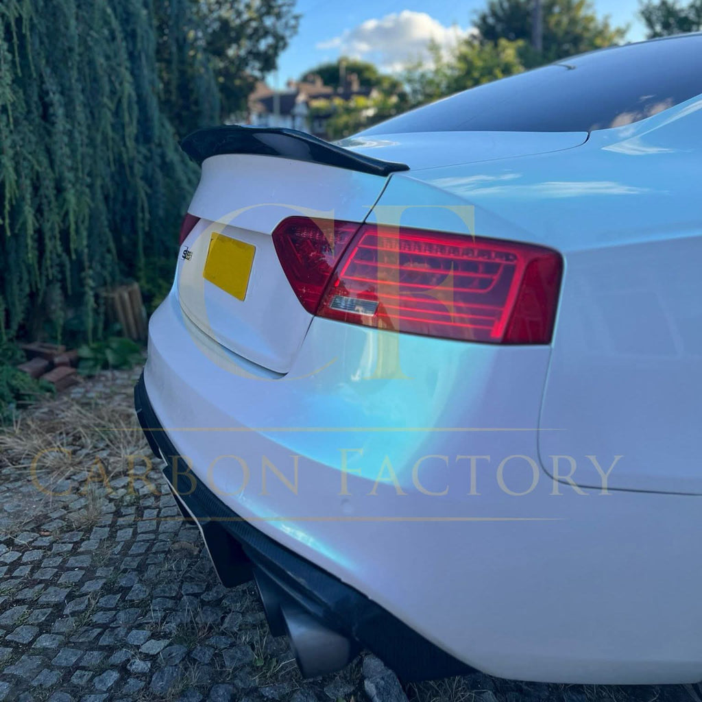 R Style Carbon Fibre Boot Spoiler for Audi B8 B8.5 S5 RS5 2 Door 07-16