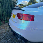 R Style Carbon Fibre Boot Spoiler for Audi B8 B8.5 S5 RS5 2 Door 07-16