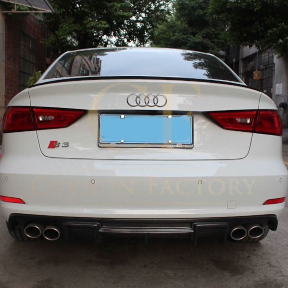 S3 Style Carbon Fibre Boot Spoiler for Audi A3 S3 RS3 Saloon 13-20