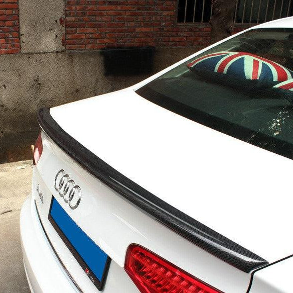 S4 Style Carbon Fibre Boot Spoiler for Audi A4 B8.5 13-15