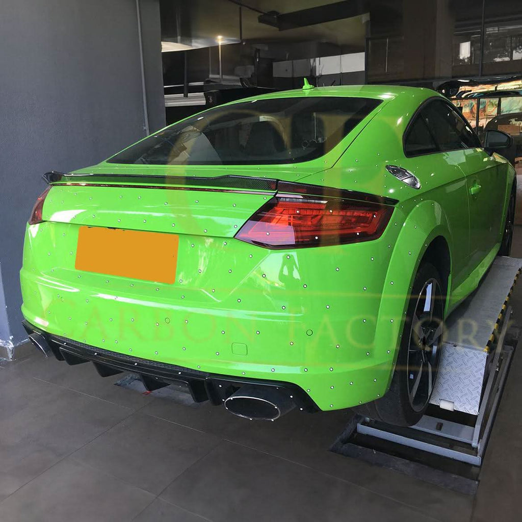 V Style Carbon Fibre Boot Spoiler for Audi 8S TT TTS MK3 15-19