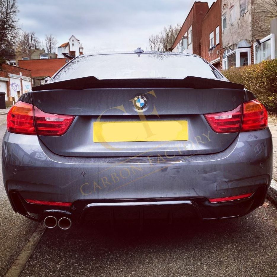 V Style Carbon Fibre Boot Spoiler for BMW 4 Series F32 Coupe 14-20