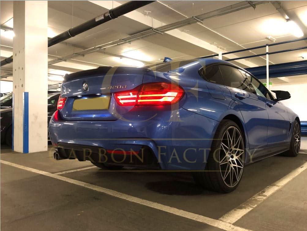 V Style Carbon Fibre Boot Spoiler for BMW 4 Series F36 Gran Coupe 14-20