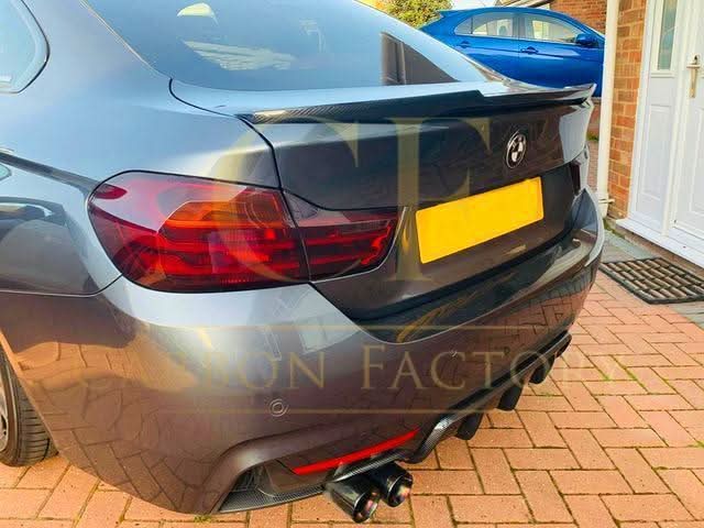 V Style Carbon Fibre Boot Spoiler for BMW 4 Series F36 Gran Coupe 14-20