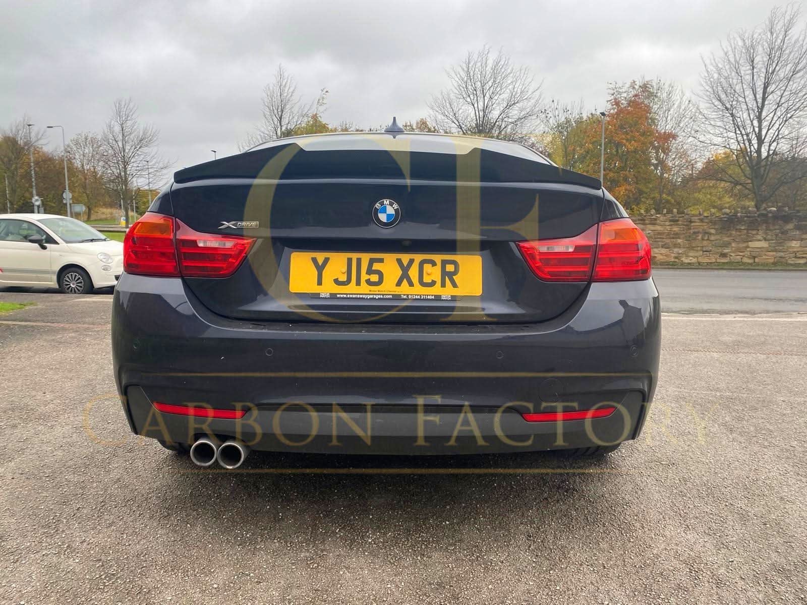 V Style Carbon Fibre Boot Spoiler for BMW 4 Series F36 Gran Coupe 14-20