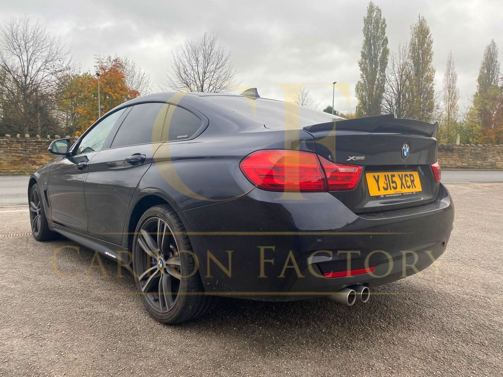 V Style Carbon Fibre Boot Spoiler for BMW 4 Series F36 Gran Coupe 14-20