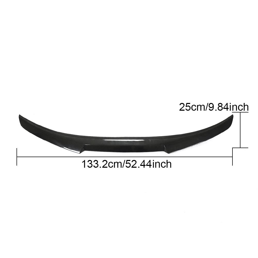 V Style Carbon Fibre Boot Spoiler for BMW E60 5 Series inc M5 03-10